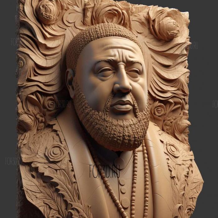 DJ Khaled 2 stl model for CNC